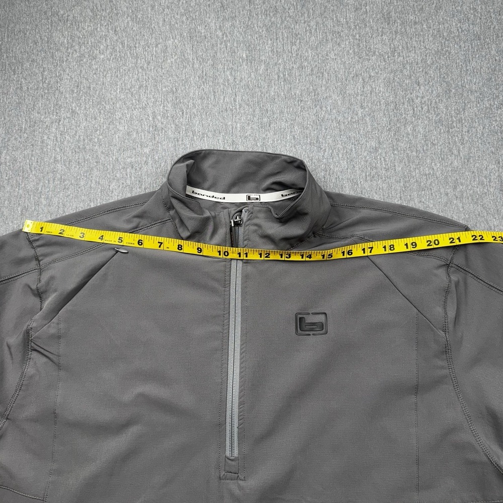 Banded 1/4 Zip Pullover Long Sleeve Size 2XL Gray Hunting Fishing - Picture 10 of 16